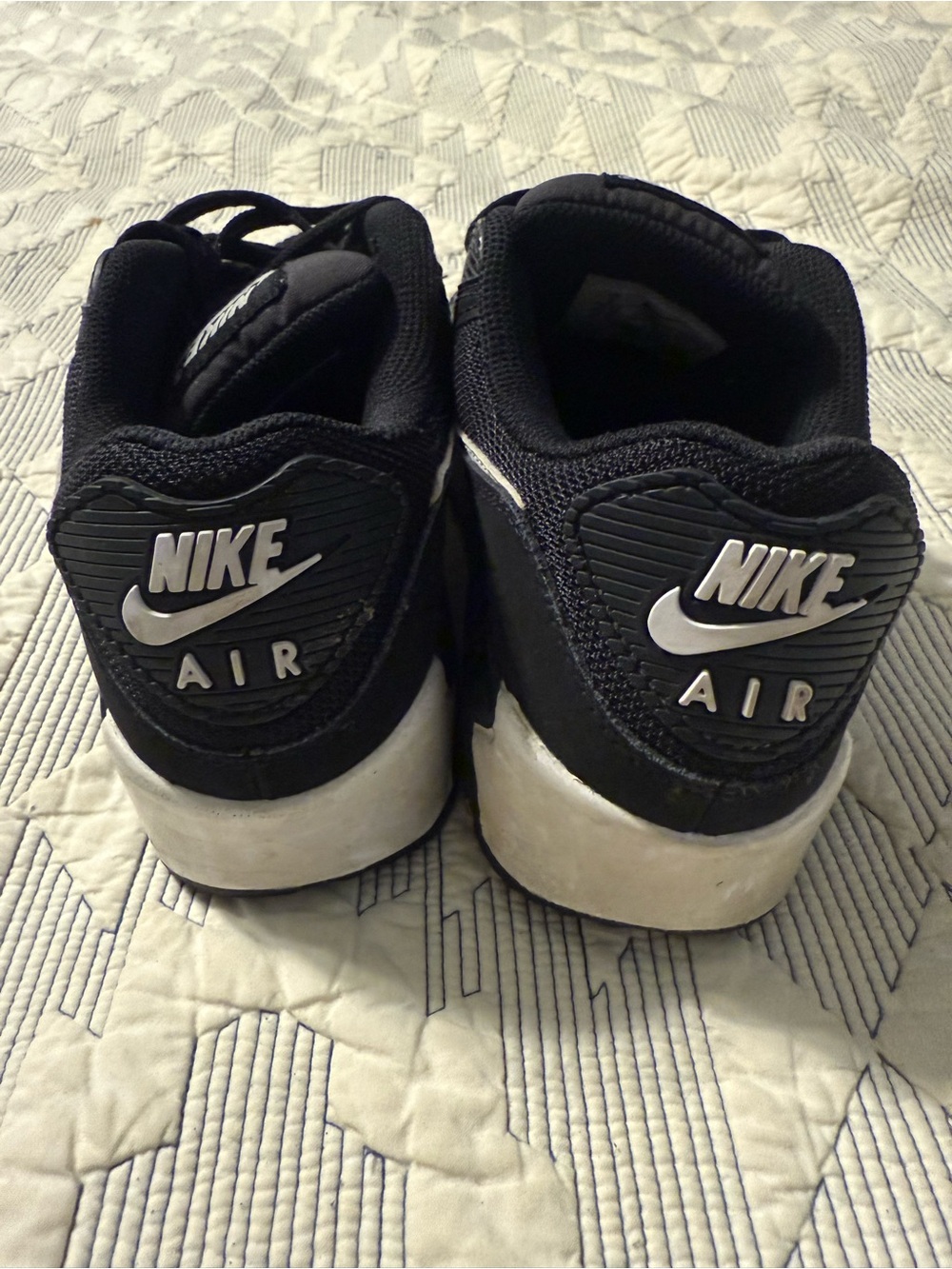 Nike Black and White Air Max Sneakers - Picture 3 of 8